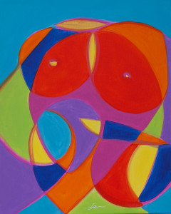 Akt 3 - Akril na platno - 50x40cm - 2014