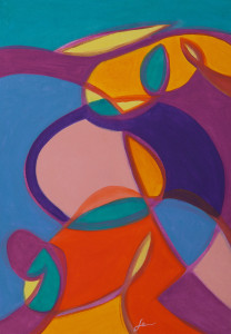 Akt v pokrajini 4 - Akril na platno -60x45cm - 2012