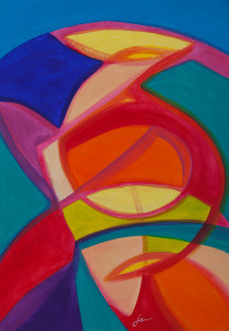 Akt v pokrajini 7 - Akril na platno -60x45cm - 2012