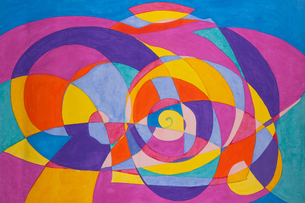 Akt v vrtincu - Akril na platno - 90x135 cm - 2012