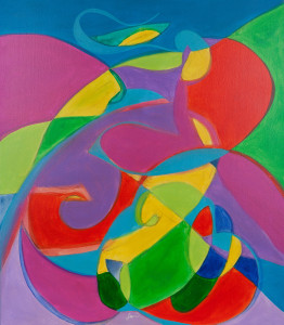 Dotik - Akril na platno - 80x70cm - 2014