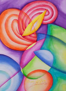 Prepletanje - Akril na platno - 60x44cm - 2008