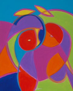 2 Nudes 1 - Acrylic on canvas - 50x40cm - 2014