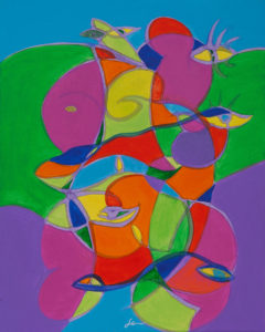 2 Nudes 2 - Acrylic on canvas - 50x40cm - 2014