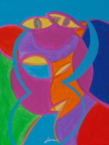 2 Nudes 3 - Acrylic on canvas - 40x30cm - 2014