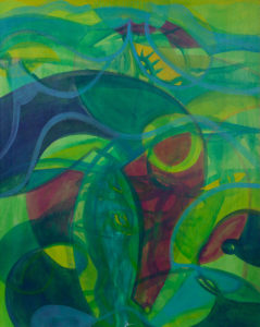 Garden of Eden 3 - Acrylic on wood - 83x66cm - 2013