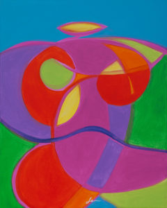 Nude 1 - Acrylic on canvas - 50x40cm - 2014