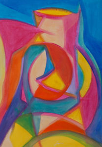 Nude in a landscape 2 - Acrylic on canvas - 60x45cm - 2012