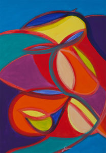 Nude in a landscape 5 - Acrylic on canvas - 60x45cm - 2012