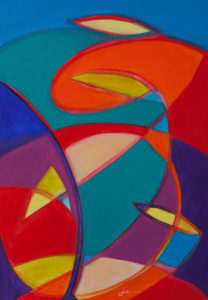 Nude in a landscape - Acrylic on canvas - 60x45cm - 2012