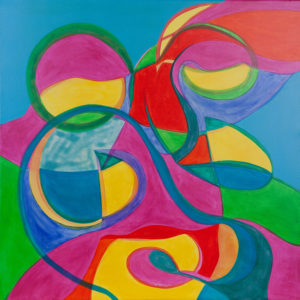 Rotating figure - Acrylic on canvas - 70x70cm - 2014