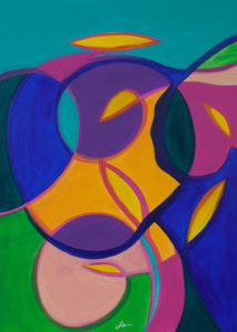 Rotating nude 1 - Acrylic on canvas - 70x50cm - 2014