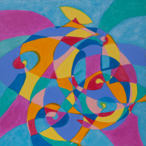 Rotating nude 2 - Acrylic on canvas - 58X58cm - 2011
