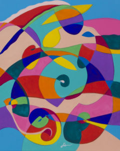 Akti v pokrajini 1 - Akril na platno - 50x40cm - 2015