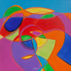 Akti v pokrajini 8 - Akril na platno - 50x50cm - 2015