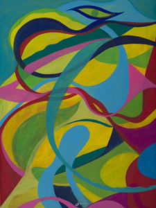 Igra svetlobe - Akril na platno - 64x60cm - 2016