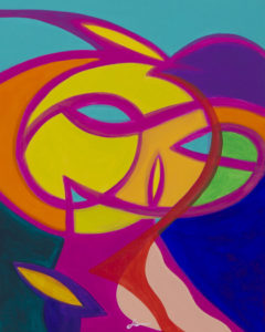 Nudes in a landscape 4 - Acrylic on canvas - 50x40cm - 2015