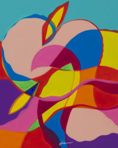 Nudes in a landscape 5 - Acrylic on canvas - 50x40cm - 2015