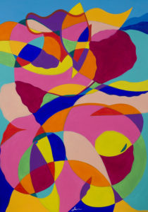 V vrtincu življenja - Akril na platno - 70x100cm - 2016