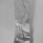 Morska deklica v mreži - Cararski marmor - 86x22x26cm - 2016